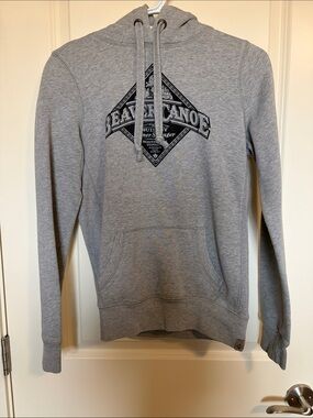 Beaver Canoe Women's Gray Pullover Hoodie Sweatshirt